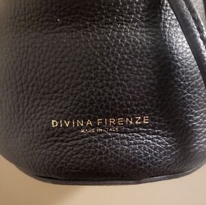 DIVINA FIRENZE Italian Leather Mini Bucket Bag